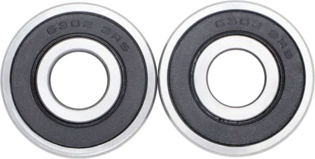 Bearing - 6302-2RS (2 pc set) 42x15x13 - BRG6302-2RS - PBC113F1
