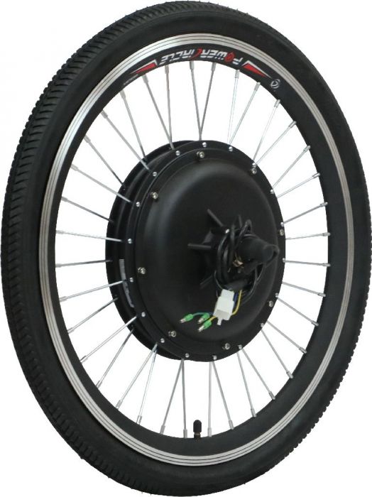 Bicycle Rim and Tire Set - 750W, 48V Hub, 22x1.75 Tire - PBC34029FF1
