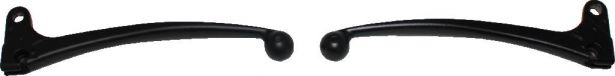 Brake & Clutch Lever Set - Aluminum, Black - LVR3220BK - PBC2985F1