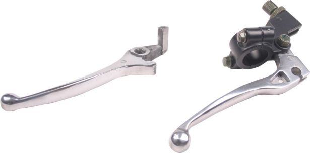 Brake & Clutch Lever Set - Aluminum, Chrome - LVR3210CR - PBC2982F1