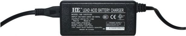 Charger - 14.7V, 1.5A, Alligator Clips, Trickle Charger - CHG1415AS - PBC1846F1