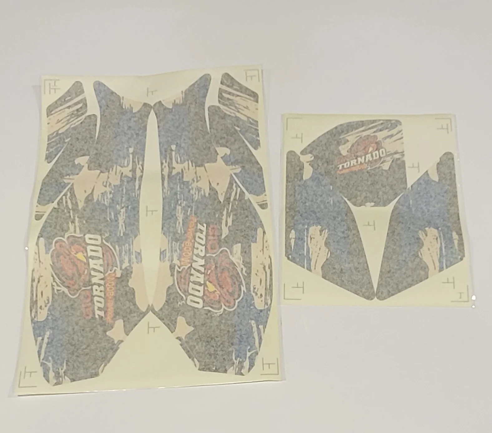 Tornado decal blue