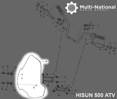 ATV_Windshield_ _Hisun_500 700cc_1