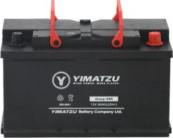 Battery - Group 94R / H7 / LN4 Automotive, 12V 80Ah, 825CCA, SLA, MF, Yimatzu - BATAM1294R - PBC170EF1