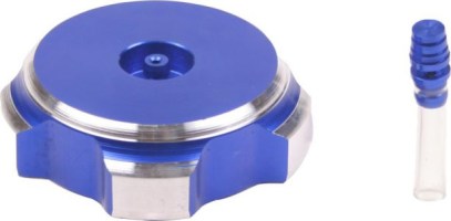 Fuel Tank Cap - Blue, Aluminum - 20A4121BU - PBC2479F1