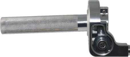Throttle Lever - Twist Grip, CNC, 90cc to 250cc, Dirt Bike, Yimatzu Brand, Chrome - 70A3250CR - PBC2783F1