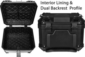 Tail_Storage_Box_ _57L_Black_Motorcycle__Scooter_Trunk_PHX_Gen2_Quick_Release_Dual_Backrest_Corner_Reflectors_3