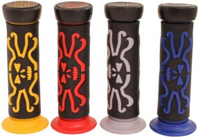 Throttle Grips - Skulls, Yellow - 70D1835YW - PBC2713F1
