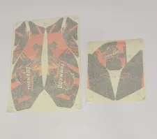 Tornado decal orange